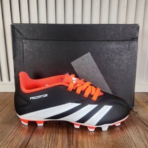 Adidas Predator Club FxG Kids Size 12 Black Orange Athletic Soccer Cleats IG5429